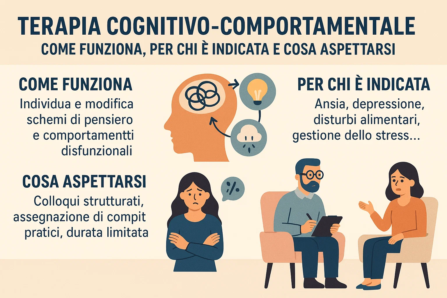 Terapia Cognitivo-Comportamentale (TCC): cos’è, come funziona e quando può aiutarti